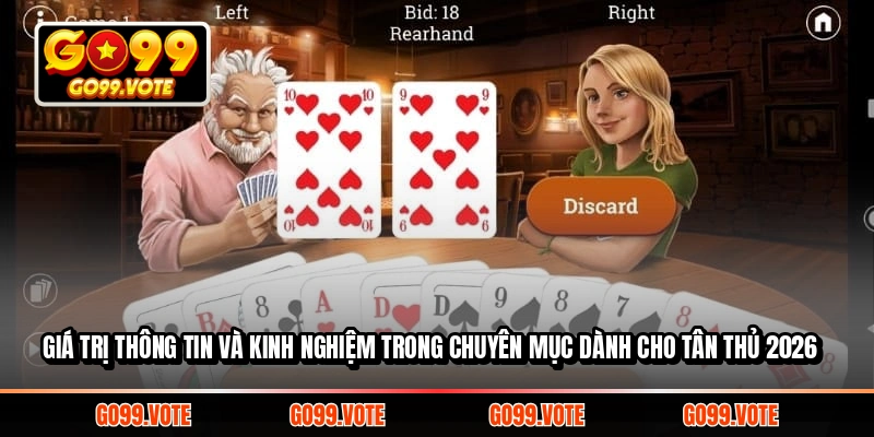 Giá trị thông tin và kinh nghiệm trong chuyên mục dành cho tân thủ 2026